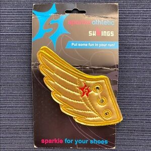 Sparkle Athletic Gold Shoe Wings